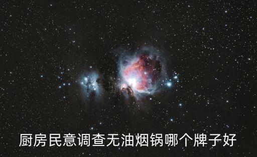 廚房民意調(diào)查無油煙鍋哪個(gè)牌子好