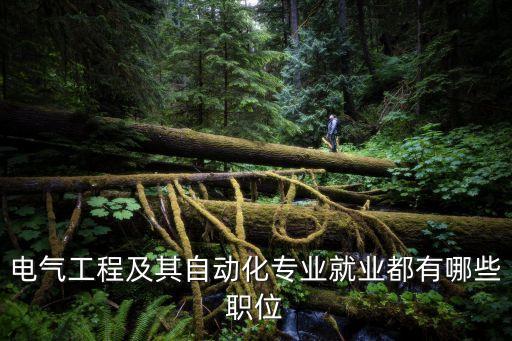 電氣工程及其自動化專業(yè)就業(yè)都有哪些職位