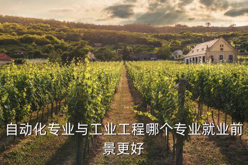 自動(dòng)化專(zhuān)業(yè)與工業(yè)工程哪個(gè)專(zhuān)業(yè)就業(yè)前景更好