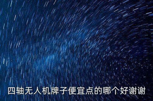 四軸無人機牌子便宜點的哪個好謝謝