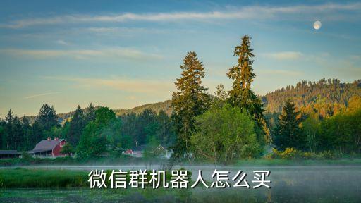 微信群機(jī)器人怎么買