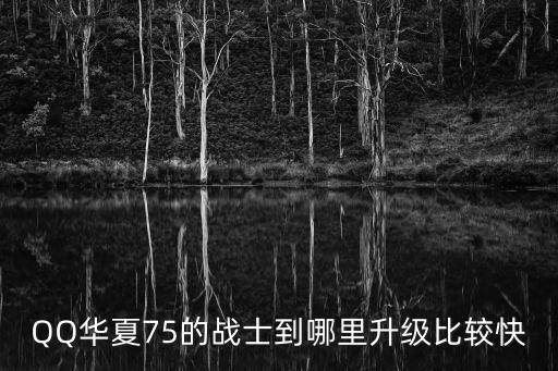 QQ華夏75的戰(zhàn)士到哪里升級(jí)比較快