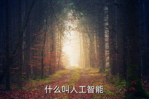 什么叫人工智能