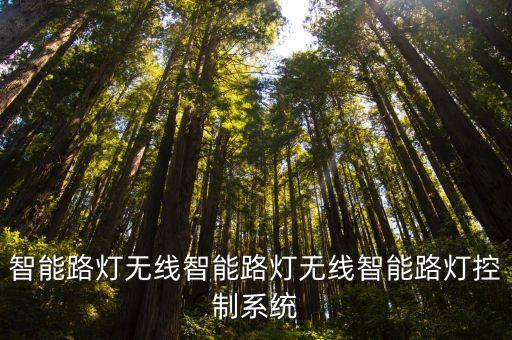 智能路燈無線智能路燈無線智能路燈控制系統(tǒng)