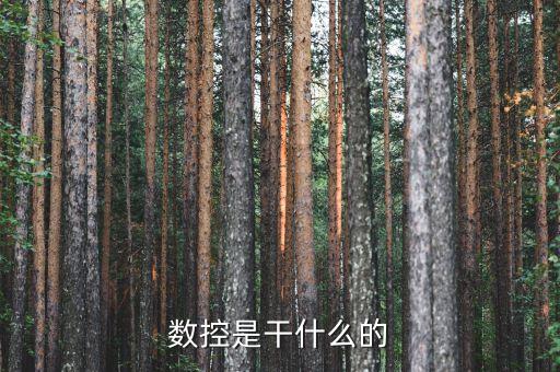 數(shù)控是干什么的