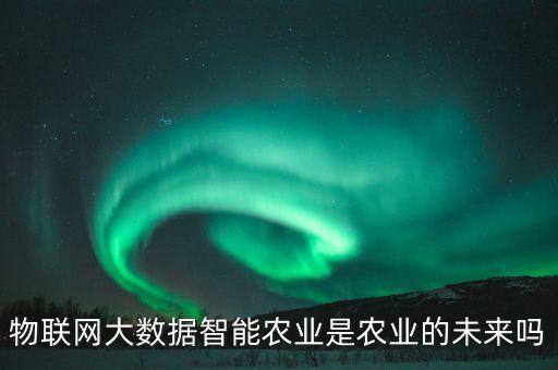 物聯(lián)網(wǎng)大數(shù)據(jù)智能農(nóng)業(yè)是農(nóng)業(yè)的未來嗎