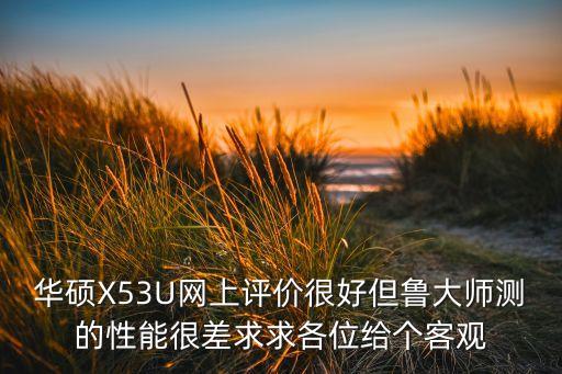 華碩X53U網(wǎng)上評價很好但魯大師測的性能很差求求各位給個客觀