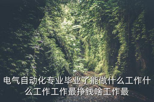 電氣自動(dòng)化專業(yè)畢業(yè)了能做什么工作什么工作工作最掙錢啥工作最