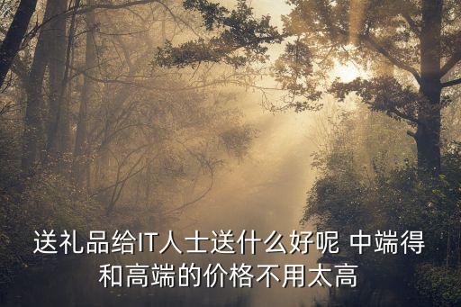送禮品給IT人士送什么好呢 中端得和高端的價(jià)格不用太高