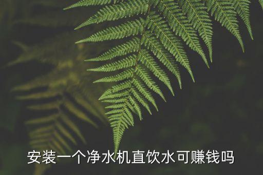 小區(qū)安裝直飲水機(jī)能掙錢(qián)嗎，安裝一個(gè)凈水機(jī)直飲水可賺錢(qián)嗎