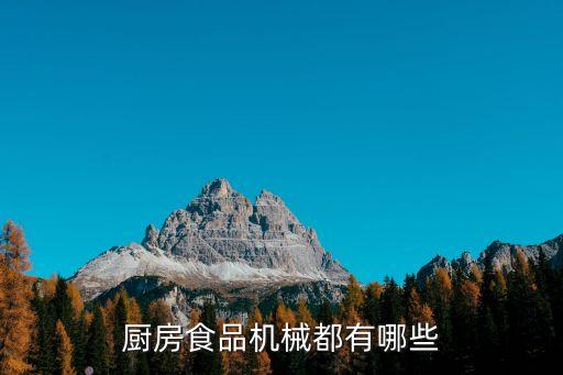 廚房食品機(jī)械都有哪些
