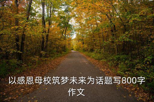 以感恩母校筑夢未來為話題寫800字作文