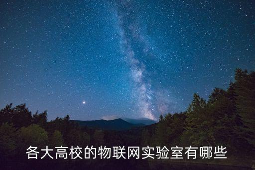 智能電子實(shí)驗(yàn)室，各大高校的物聯(lián)網(wǎng)實(shí)驗(yàn)室有哪些