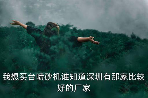 我想買臺噴砂機誰知道深圳有那家比較好的廠家