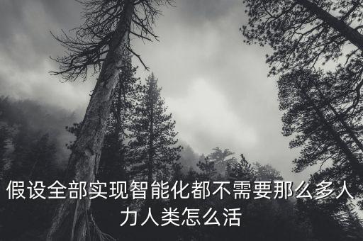 假設(shè)全部實(shí)現(xiàn)智能化都不需要那么多人力人類怎么活