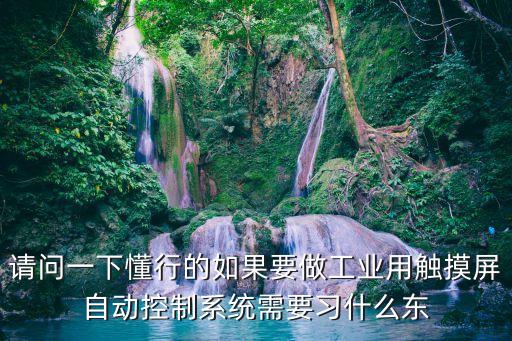 自動(dòng)化控制系統(tǒng)集成綜合訓(xùn)練，請(qǐng)問一下懂行的如果要做工業(yè)用觸摸屏自動(dòng)控制系統(tǒng)需要習(xí)什么東