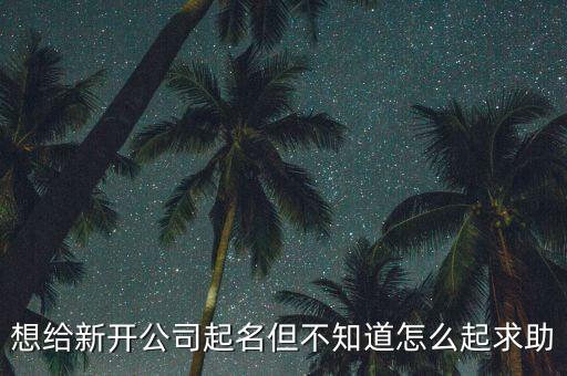 新公司取名字大全參考，我想給新成立公司取個名字