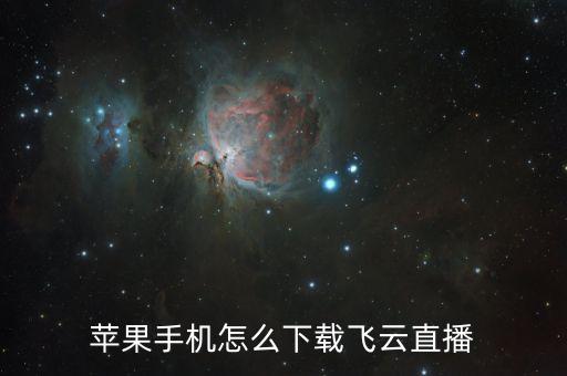 蘋果手機(jī)怎么下載飛云直播