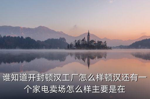 誰(shuí)知道開(kāi)封頓漢工廠怎么樣頓漢還有一個(gè)家電賣(mài)場(chǎng)怎么樣主要是在
