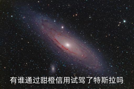 有誰(shuí)通過甜橙信用試駕了特斯拉嗎