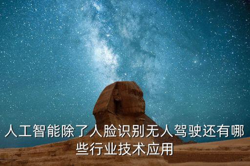 人工智能除了人臉識(shí)別無(wú)人駕駛還有哪些行業(yè)技術(shù)應(yīng)用