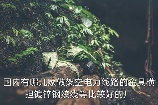 國(guó)內(nèi)有哪幾家做架空電力線路的金具橫擔(dān)鍍鋅鋼絞線等比較好的廠