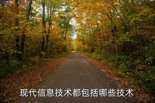 現(xiàn)代信息技術(shù)都包括哪些技術(shù)
