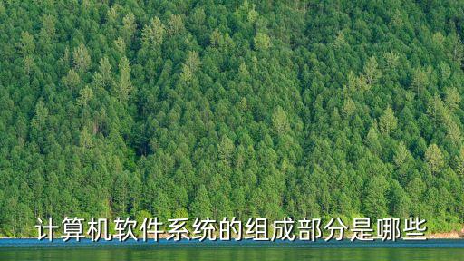計算機(jī)軟件系統(tǒng)的組成部分是哪些