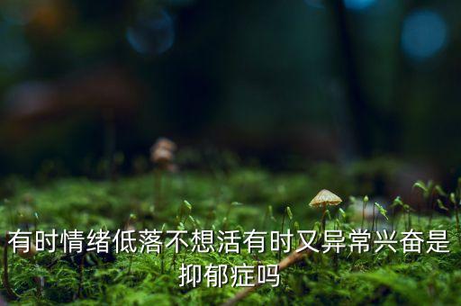有時情緒低落不想活有時又異常興奮是抑郁癥嗎