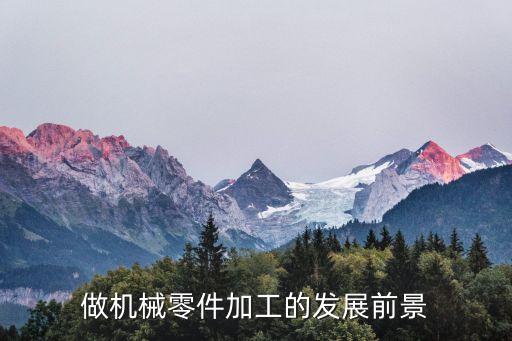 做機(jī)械零件加工的發(fā)展前景
