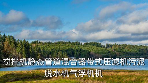 攪拌機(jī)靜態(tài)管道混合器帶式壓濾機(jī)污泥脫水機(jī)氣浮機(jī)機(jī)