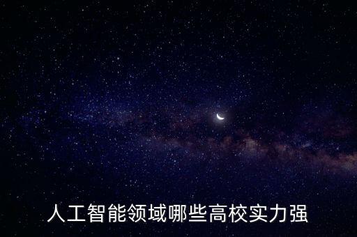 人工智能領(lǐng)域哪些高校實(shí)力強(qiáng)