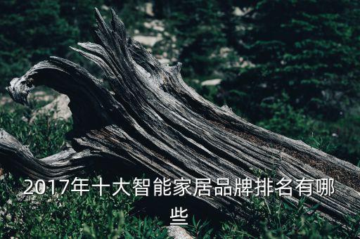 2017年十大智能家居品牌排名有哪些