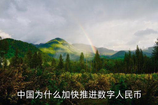 中國為什么加快推進(jìn)數(shù)字人民幣