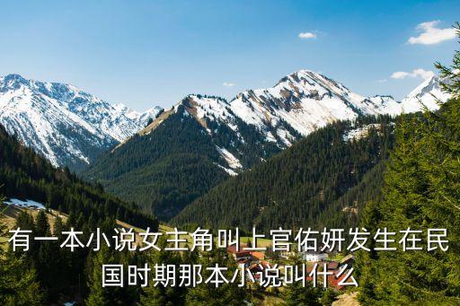 有一本小說女主角叫上官佑妍發(fā)生在民國(guó)時(shí)期那本小說叫什么