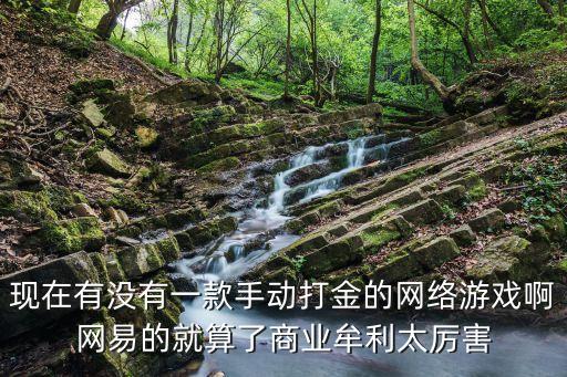 現(xiàn)在有沒有一款手動打金的網(wǎng)絡(luò)游戲啊網(wǎng)易的就算了商業(yè)牟利太厲害