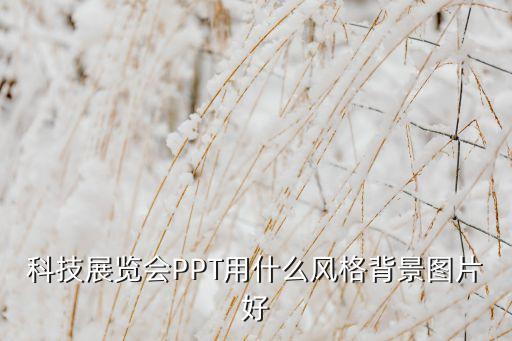 科技展覽會PPT用什么風格背景圖片好