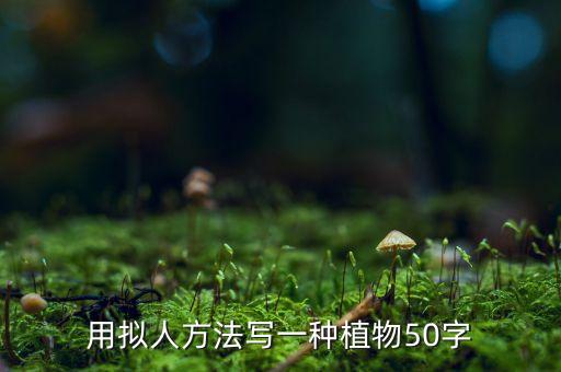 用說明方法寫植物50字，用擬人的方法寫一種植物50字
