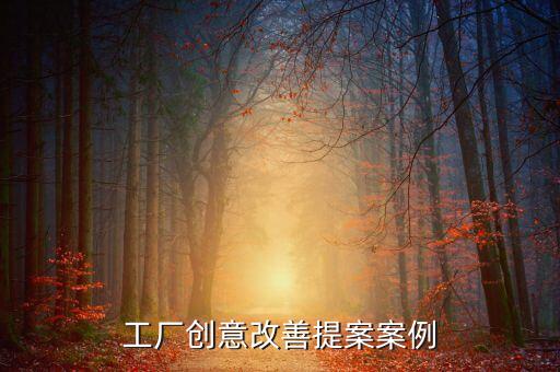 工廠創(chuàng)意改善提案案例