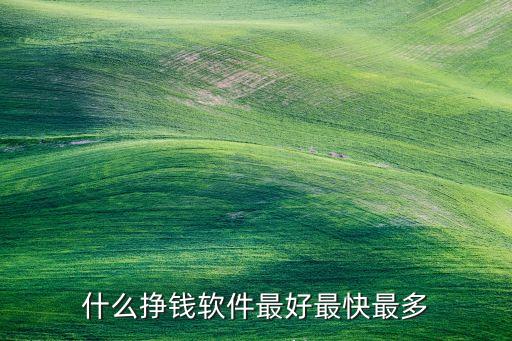 什么掙錢軟件最好最快最多