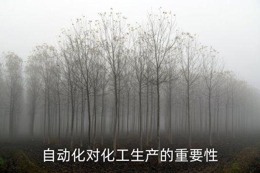 自動化對化工生產(chǎn)的重要性