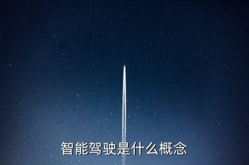 智能駕駛是什么概念