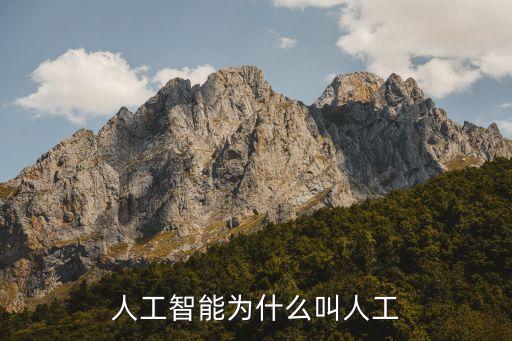 人工智能為什么叫人工