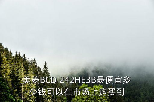 美菱BCD 242HE3B最便宜多少錢可以在市場上購買到