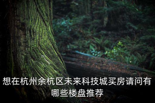 想在杭州余杭區(qū)未來科技城買房請(qǐng)問有哪些樓盤推薦
