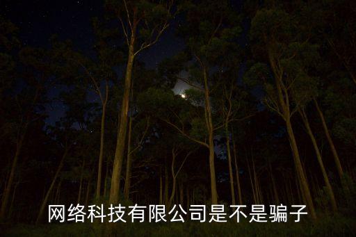 網(wǎng)絡(luò)科技有限公司是不是騙子