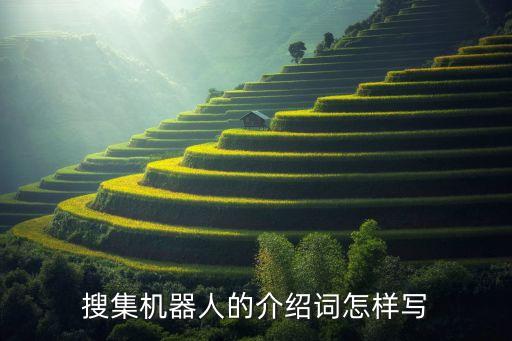 搜集機器人的介紹詞怎樣寫