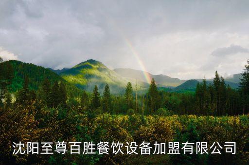 沈陽至尊百勝餐飲設備加盟有限公司