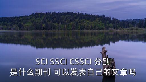 SCI SSCI CSSCI 分別是什么期刊 可以發(fā)表自己的文章嗎