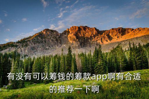 經(jīng)濟(jì)困難的籌款平臺，有沒有可以籌錢的籌款app啊有合適的推薦一下啊